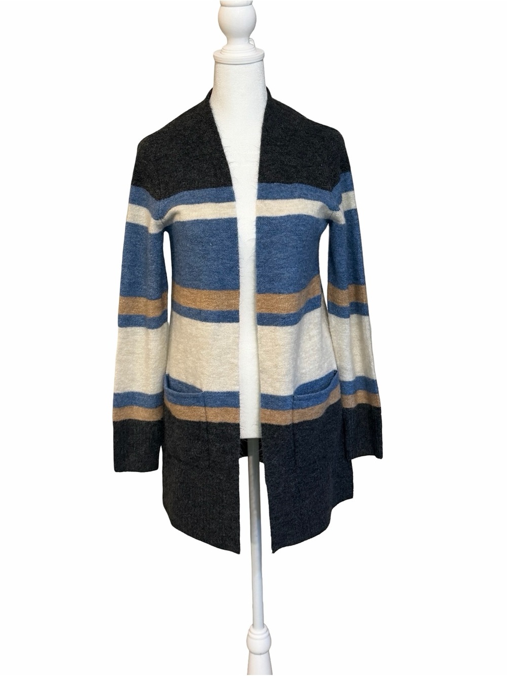 Women's Old Navy Cardigan Size XS Blue, Cream, Grey